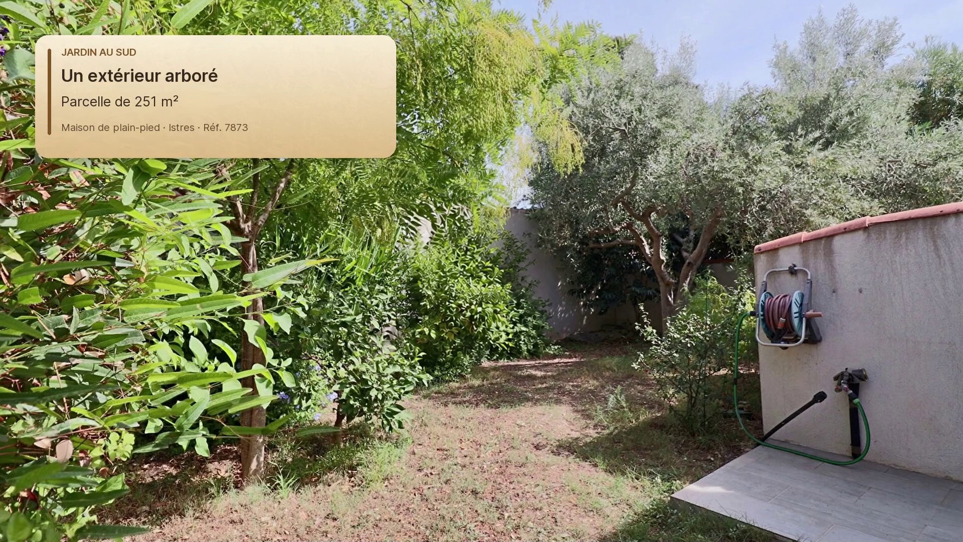Le jardin de la maison d’Istres